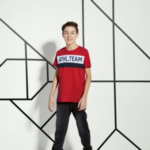 Hit cenowy - T-shirt chłopięcy z bawełny czerwony
