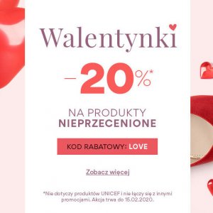 Walentynki w CCC -20% na nieprzecenione produkty