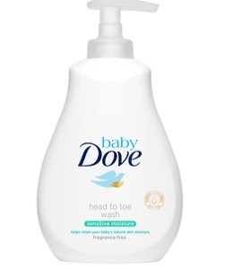 DOVE BABY SENSITIVE MOISTURE emulsja do mycia ciała i włosów