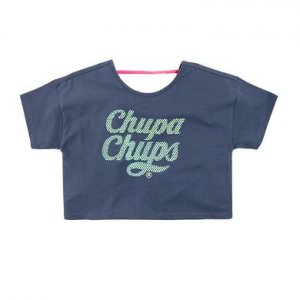 Cool Club T-shirt dziewczęcy pudełkowy granatowy Chupa Chups -20%