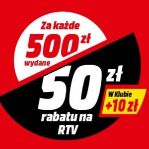 Mistrzowskie oferty w Media Markt - 50 zł za każde wydane 500 zł
