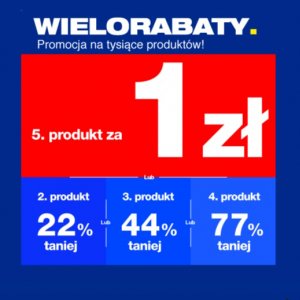 Wielorabaty w RTV EURO AGD - piąty produkt za 1 zł