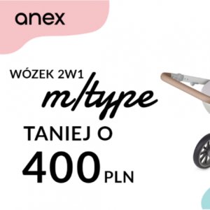 Wózek 2w1 Anex m/type taniej o 400PLN