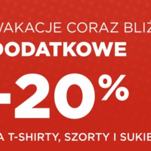 -20% na t-shirty, sukienki, szorty