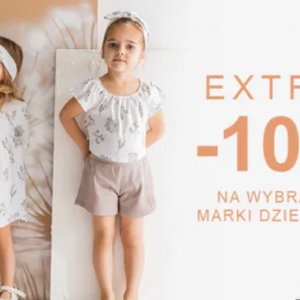 Extra 10% rabatu na wybrane marki ubrań i butów dziecięcych
