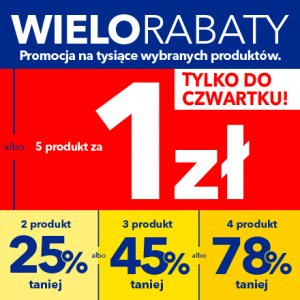 Wielorabaty w RTV EURO AGD - piąty produkt za 1 zł